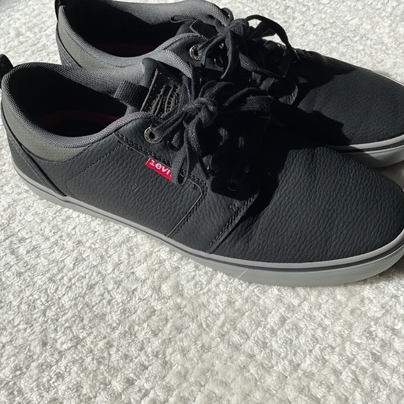 Levi’s Lace-Up, Black Shoes, Worn Once, Levi’s Comfort Line, Size 9.5 - Picture 3 of 10